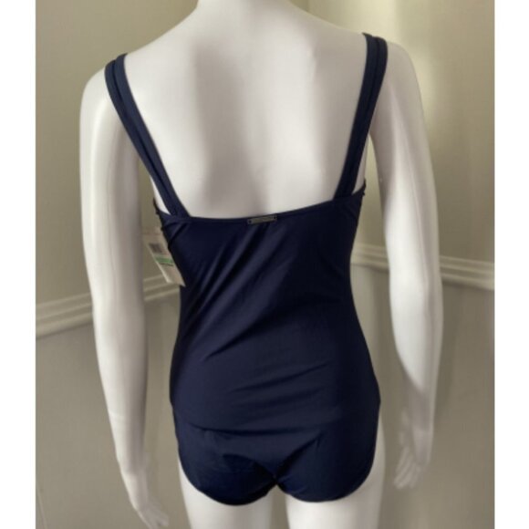 **Calvin Klein** Swimwear One-Piece Swimsuit Navy 8 - Picture 2 of 5